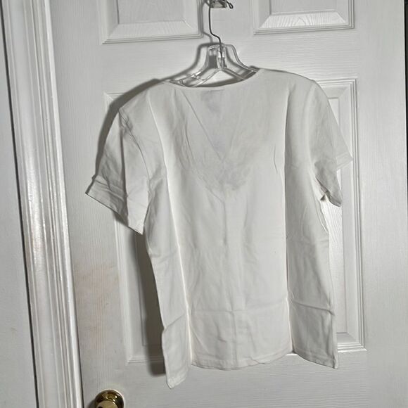J M Collection V Neck Pullover Top NWT - Picture 2 of 4